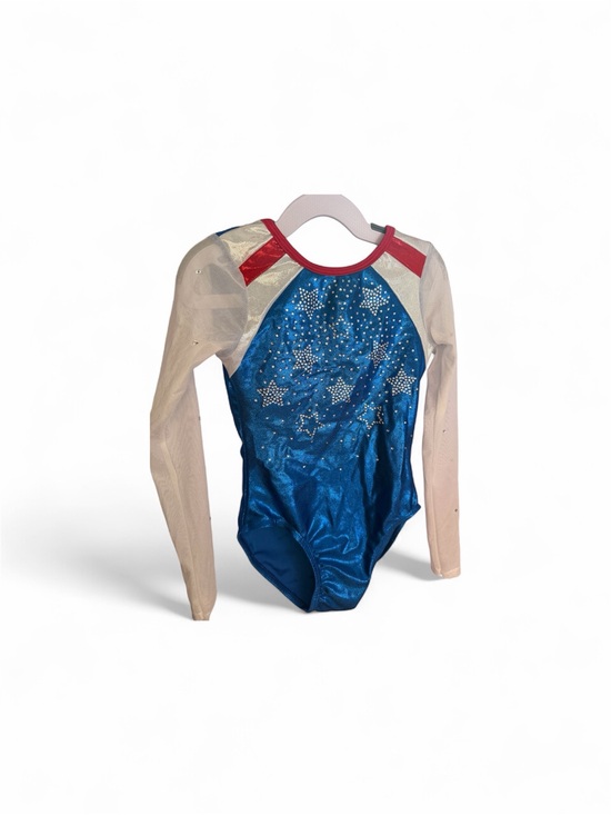 Other - Kids Blue Star Long-Sleeve Gymnastics Leotard